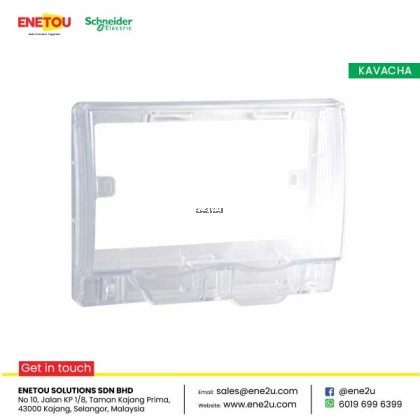 SCHNEIDER KAVACHA ET223R Twin Gang Socket Cover Full-Time Weatherproof - IP55