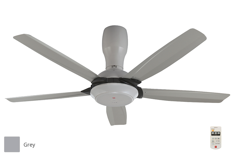 KDK 56 5 BLADES CEILING FAN WITH REMOTE CONTROL K14Y5 GREY